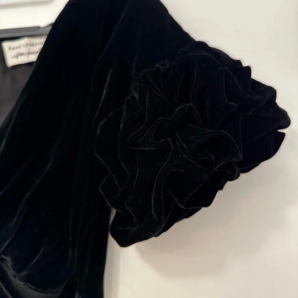 Free People Silk Blend Velvet Wrap Dress - Picture 10 of 13